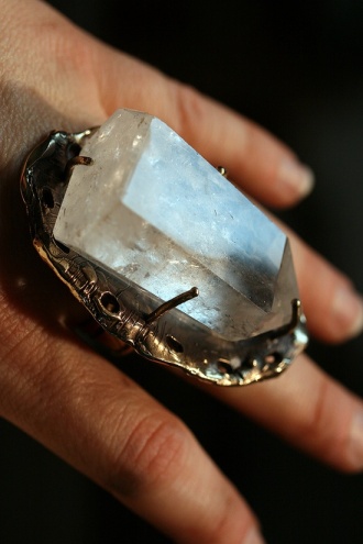 Rima Hyena Crystal Cocktail Ring